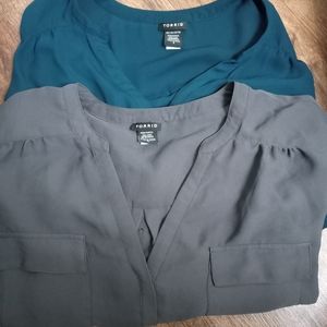 Torrid Georgette pullover blouse